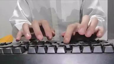 4K实拍机械键盘打字镜头素材（四）视频的预览图